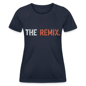 The Remix - T-shirt sport Femme - bleu marine - Devant - AI Model Female 172 light (172cm)