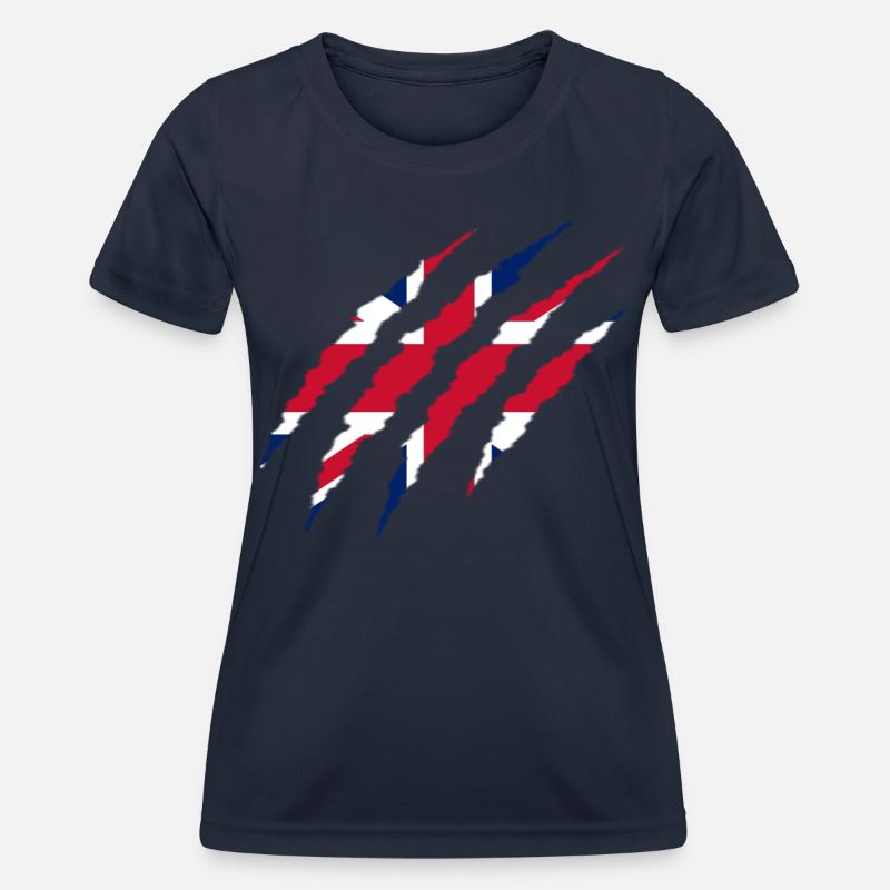 BRITISH CLAW - Women's Functional T-Shirt - navy