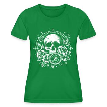 COMPASS - Women's Functional T-Shirt - kelly green - Front - AI Model Female 172 dark (172cm)