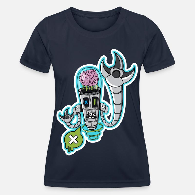Brain Machine - Women's Functional T-Shirt - navy