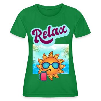 DETENTE RELAXATION - T-shirt sport Femme - vert - Devant - AI Model Female 172 dark (172cm)