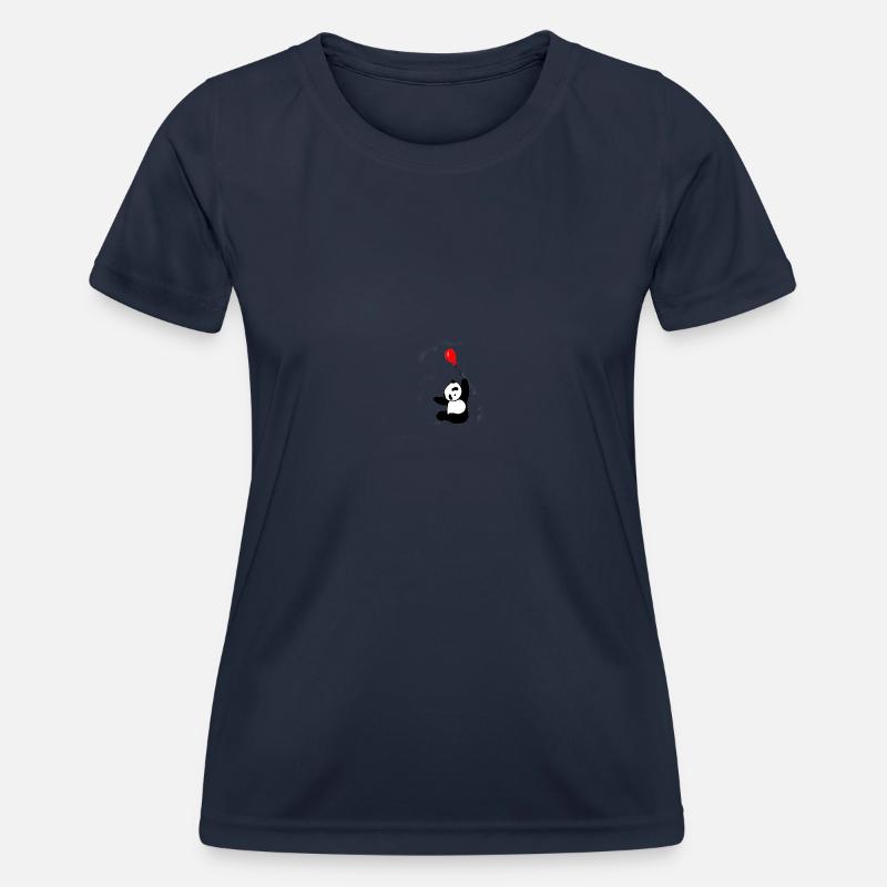 panda - Women's Functional T-Shirt - navy