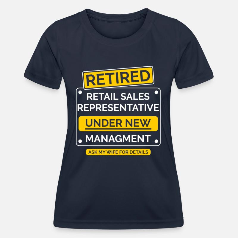Retail Representative Retirement - Women's Functional T-Shirt - navy