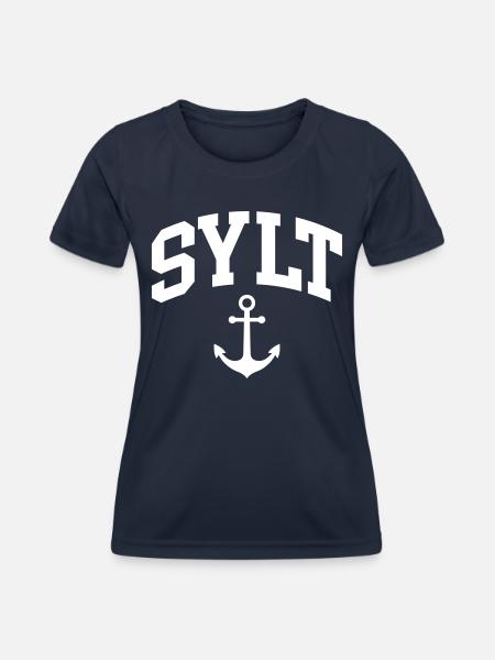 Sylt - Frauen Funktions-T-Shirt - Navy