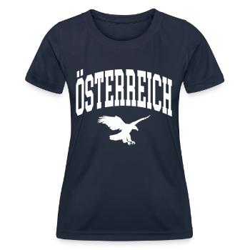 Autriche - T-shirt sport Femme - bleu marine - Devant - AI Model Female 172 light (172cm)