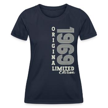Original vintage 1969 53rd birthday gift - Women's Functional T-Shirt - navy - Front - AI Model Female 172 light (172cm)