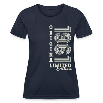 Original vintage 1961 61st birthday gift - Women's Functional T-Shirt - navy - Front - AI Model Female 172 light (172cm)