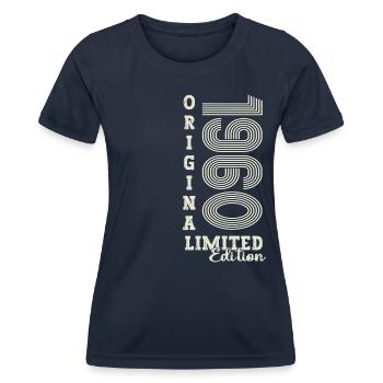 Original vintage 1960 62nd birthday gift - Women's Functional T-Shirt - navy - Front - AI Model Female 172 light (172cm)