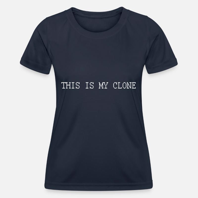 THIS IS MY CLONE - DAS IS MEIN KLON - Women's Functional T-Shirt - navy