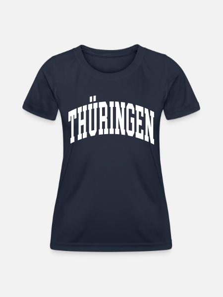 Thüringen - Frauen Funktions-T-Shirt - Navy