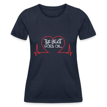 Operationen am offenen Herzen - Frauen Funktions-T-Shirt - Navy - Vorne - AI Model Female 172 light (172cm)