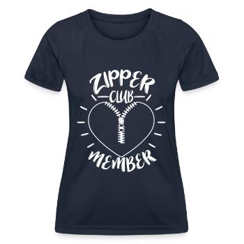 Operationen am offenen Herzen - Frauen Funktions-T-Shirt - Navy - Vorne - AI Model Female 172 light (172cm)