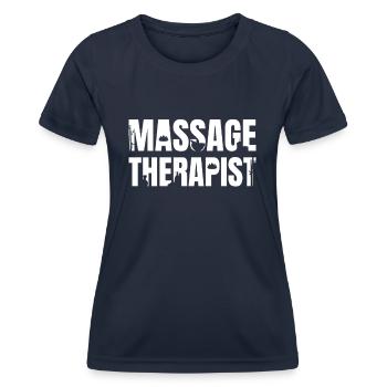 Massage Therapy Massage Therapist - Women's Functional T-Shirt - navy - Front - AI Model Female 172 light (172cm)