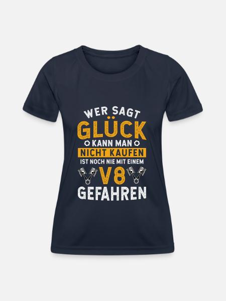 Schrauber Mechatroniker Tuner V8 Motorsport - Frauen Funktions-T-Shirt - Navy