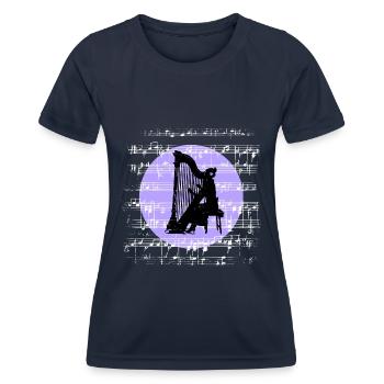 Melodien der Harfe - Frauen Funktions-T-Shirt - Navy - Vorne - AI Model Female 172 light (172cm)