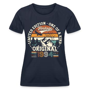 Original vintage 1994 28th birthday gift - Women's Functional T-Shirt - navy - Front - AI Model Female 172 light (172cm)