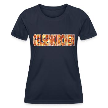 Gelsenkirchen - T-shirt sport Femme - bleu marine - Devant - AI Model Female 172 light (172cm)