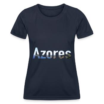 Entdecken Sie lebendige, von der Flagge der - Frauen Funktions-T-Shirt - Navy - Vorne - AI Model Female 172 light (172cm)