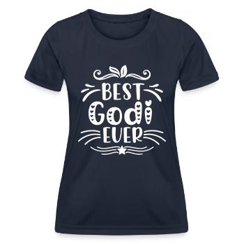 Wöd Godi beste Godi Taufpatin Österreich Taufe - Frauen Funktions-T-Shirt - Navy - Vorne - AI Model Female 172 light (172cm)