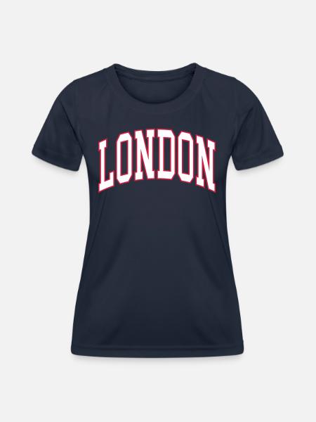 london - Frauen Funktions-T-Shirt - Navy