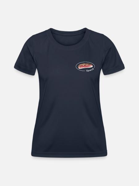 Speck mit Schrift - Frauen Funktions-T-Shirt - Navy