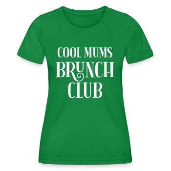 Cool Mums Brunch Club - Frauen Funktions-T-Shirt - Kelly Green - Vorne - AI Model Female 172 dark (172cm)