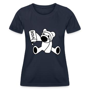 Bärenjunge - Frauen Funktions-T-Shirt - Navy - Vorne - AI Model Female 172 light (172cm)