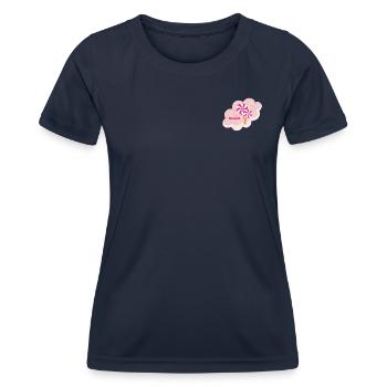 Doux pour la douceur - T-shirt sport Femme - bleu marine - Devant - AI Model Female 172 light (172cm)