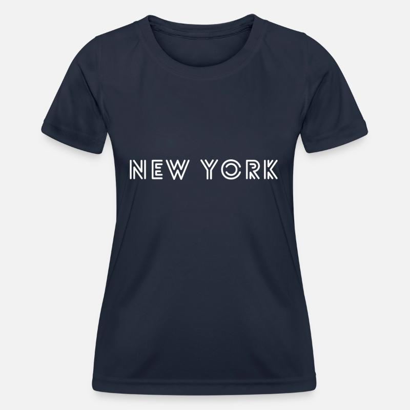 New York - Women's Functional T-Shirt - navy