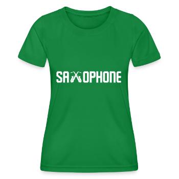 Saxophone - T-shirt sport Femme - vert - Devant - AI Model Female 172 dark (172cm)