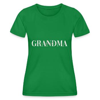 Beste Oma Geschenk Familie Großmutter Geschenke - Frauen Funktions-T-Shirt - Kelly Green - Vorne - AI Model Female 172 dark (172cm)