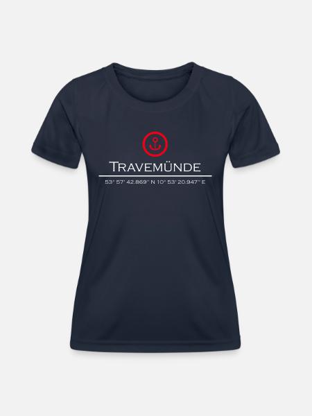 Travemünde - Frauen Funktions-T-Shirt - Navy