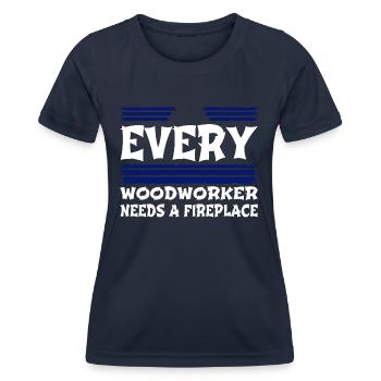 carpenter funny tshirts john carpenter lumber - Frauen Funktions-T-Shirt - Navy - Vorne - AI Model Female 172 light (172cm)