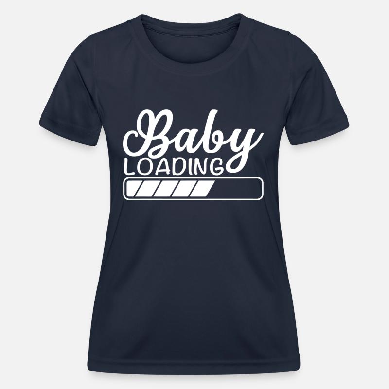 Baby Loading - Women's Functional T-Shirt - navy