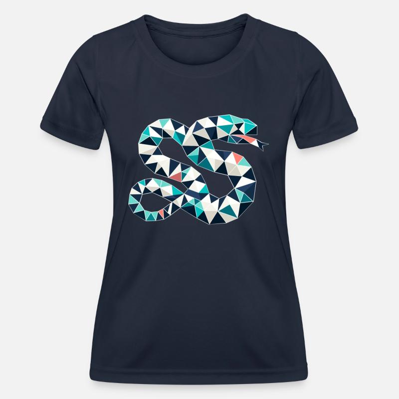snake // snake - Women's Functional T-Shirt - navy