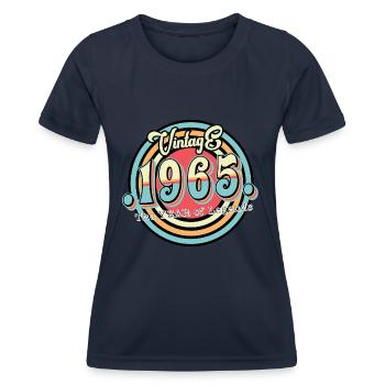 Millésime 1965 - T-shirt sport Femme - bleu marine - Devant - AI Model Female 172 light (172cm)