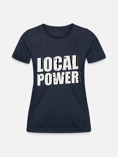Local Power - Frauen Funktions-T-Shirt - Navy