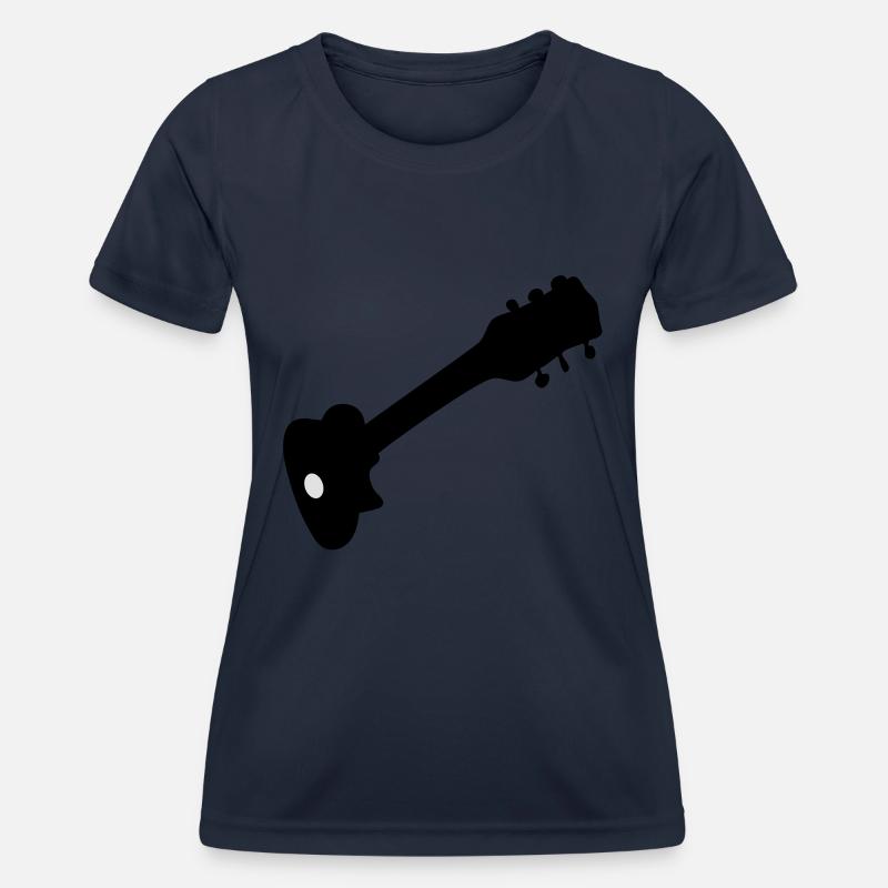 guitar - Women's Functional T-Shirt - navy