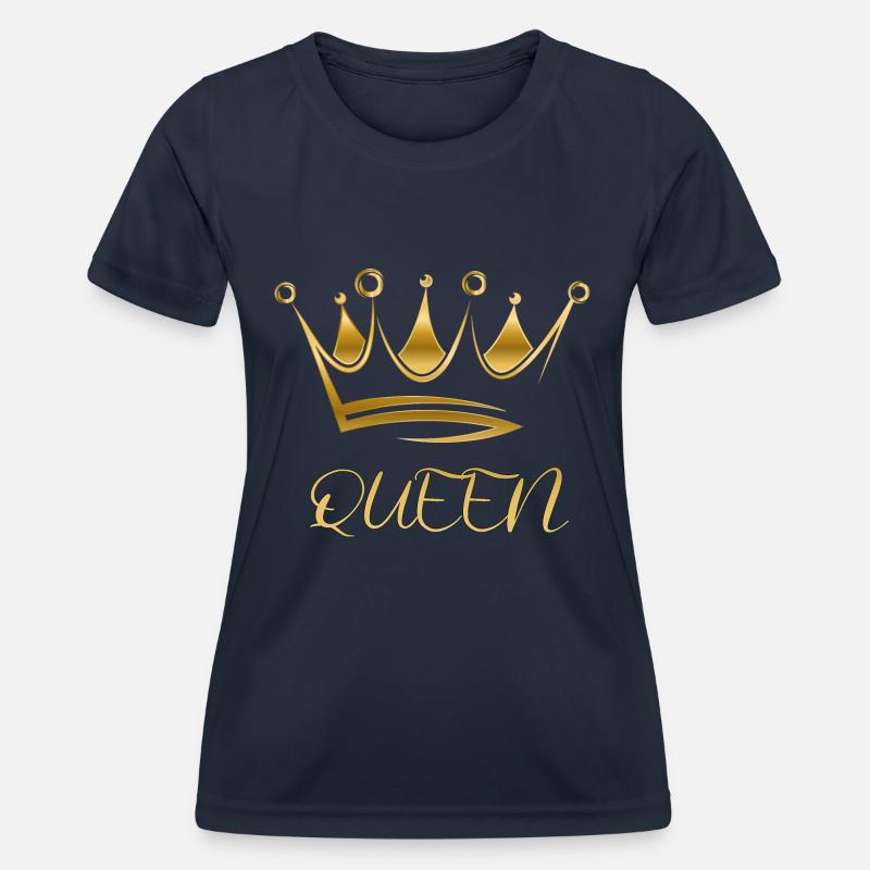 Queen Q - Women's Functional T-Shirt - navy