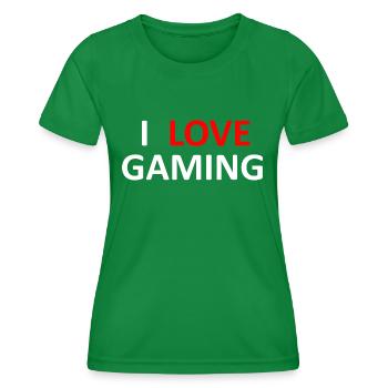 Game Gaming PC - Frauen Funktions-T-Shirt - Kelly Green - Vorne - AI Model Female 172 dark (172cm)