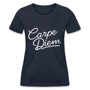Carpe Diem - T-shirt sport Femme - bleu marine - Devant - AI Model Female 172 light (172cm)