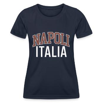 Neapel - Italien - Frauen Funktions-T-Shirt - Navy - Vorne - AI Model Female 172 light (172cm)