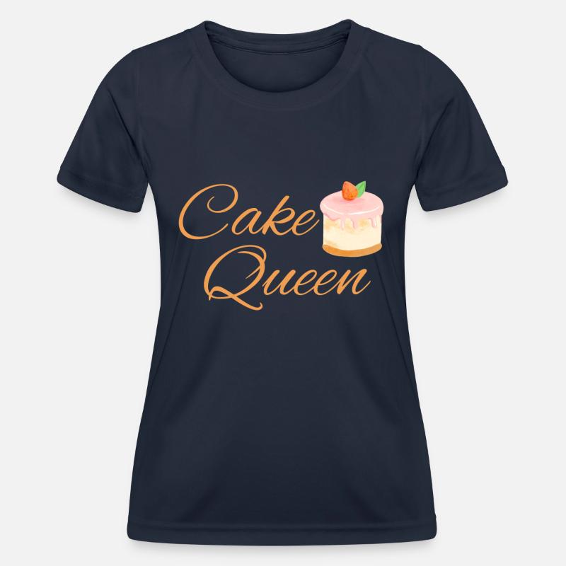 Cake Queen - Women's Functional T-Shirt - navy