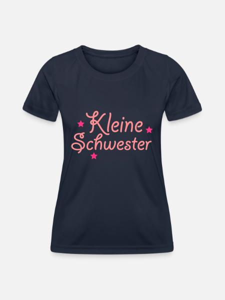 kleine Schwester - Frauen Funktions-T-Shirt - Navy