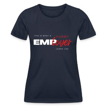 Lustige Geschenke für Arbeitgeber Cheff Chef - Frauen Funktions-T-Shirt - Navy - Vorne - AI Model Female 172 light (172cm)