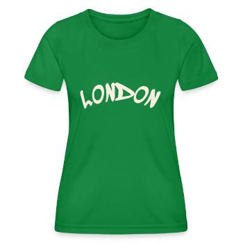 London - Great Britain - England - Frauen Funktions-T-Shirt - Kelly Green - Vorne - AI Model Female 172 dark (172cm)