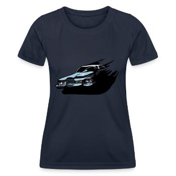 speed - Women's Functional T-Shirt - navy - Front - AI Model Female 172 light (172cm)