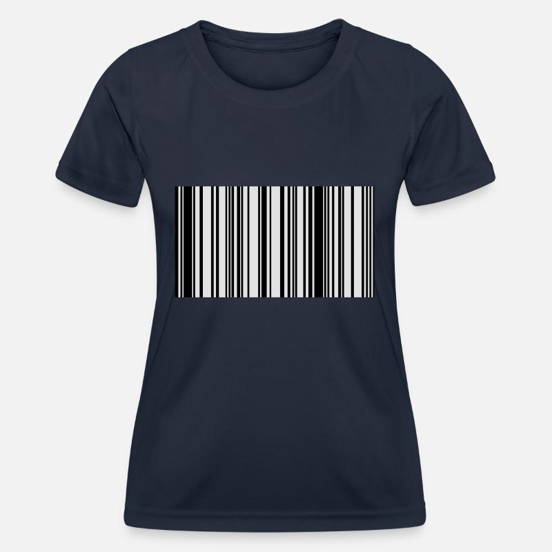 barcode - Women's Functional T-Shirt - navy