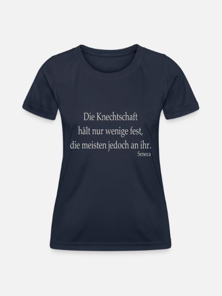 Knechtschaft - Frauen Funktions-T-Shirt - Navy