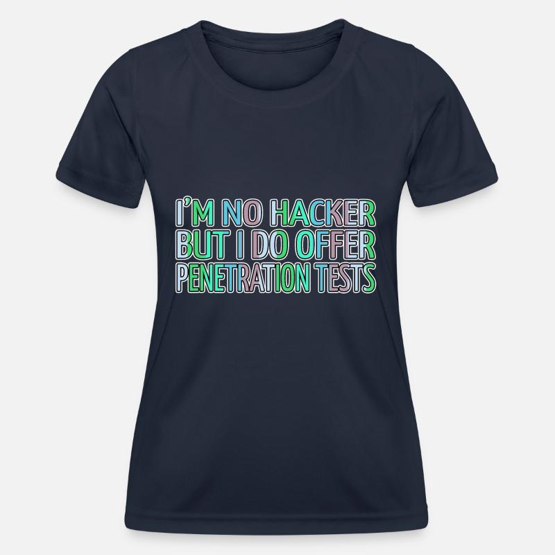 hack the box bday anonymous expect us encrypt - Women's Functional T-Shirt - navy